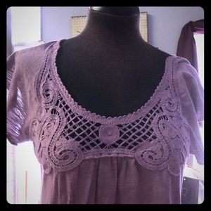 Relativity Mauve lace top